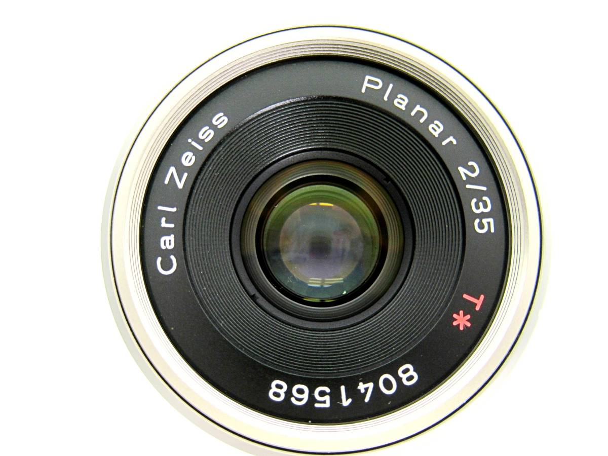 P2-4【極美品】CONTAX　Carl Zeiss Planar 35mm F2 T＊　Gシリーズ用　CONTAX 46mm P-フィルター付_画像7