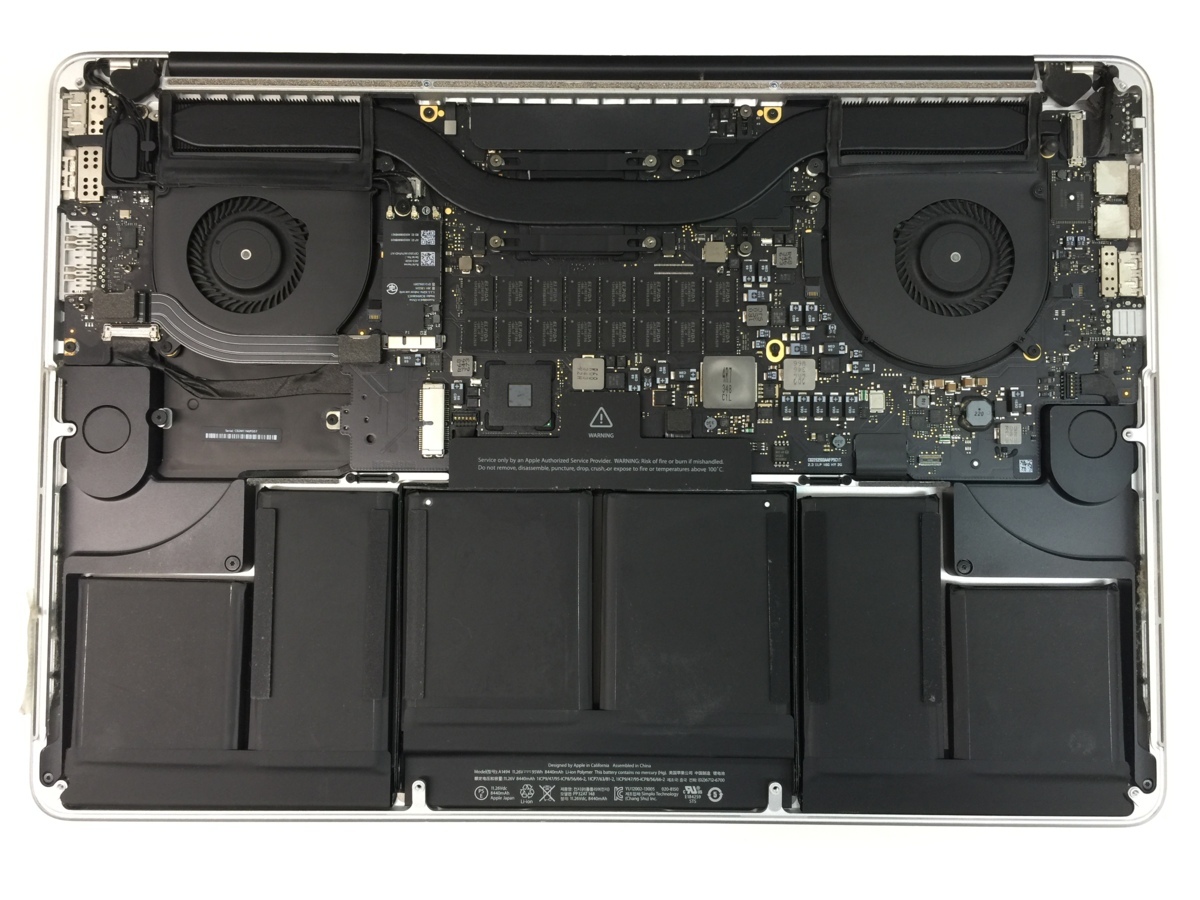 △ジャンク1円スタート/Apple MacBook Pro Retina 15-inch Late 2013 A1398 EMC2745/Core i7 2.3GHz/SSDなし/16GB/15.4インチ_ストレージが入っておりません。