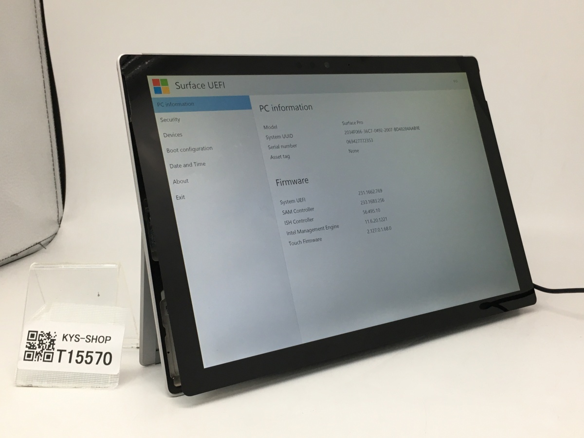 大得価豊富な】 ヤフオク! - ジャンク Microsoft Surface Pro 6 (1796