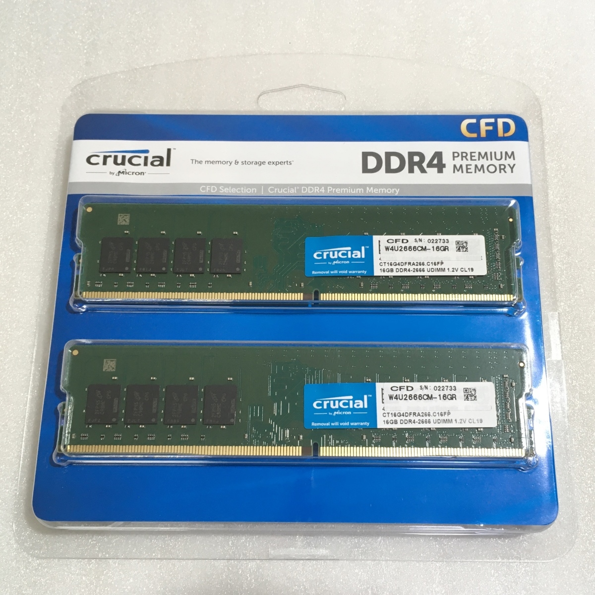CFD販売 Crucial by DDR4-2666 16GB×2枚 Micron 288pi デスクトップPC