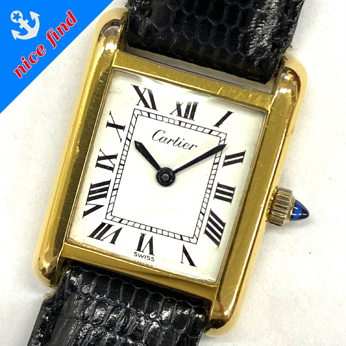 稼動品◇カルティエ Cartier◇マストタンク 手巻き 腕時計 レディース