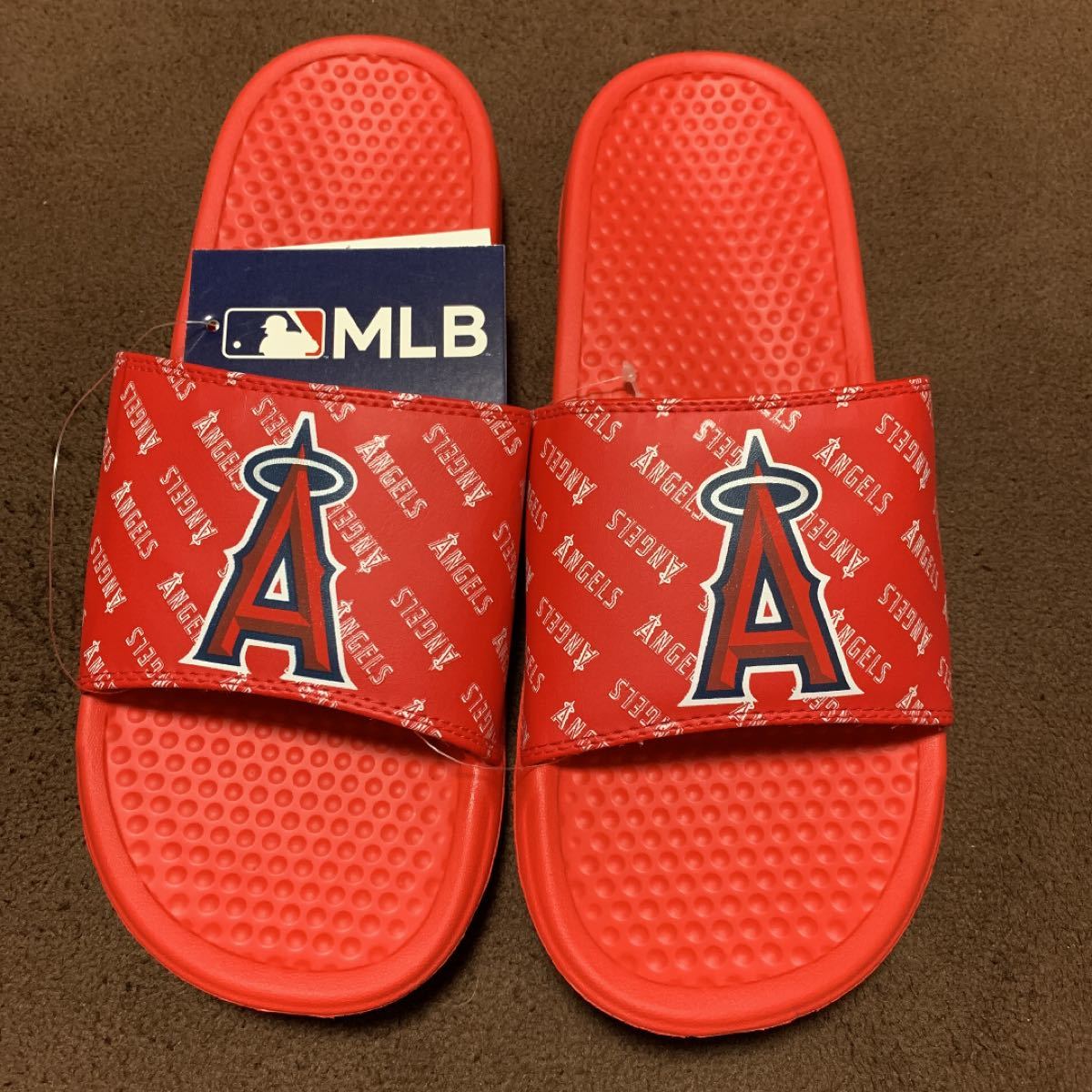 のショップ MLB ロサンゼルス・エンゼルス サンダル シューズ レッド