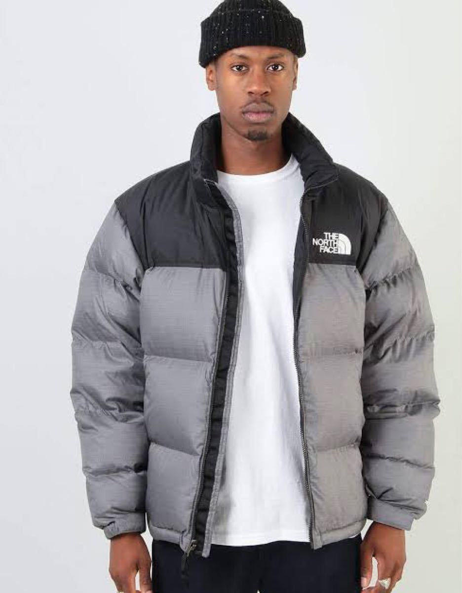 THE NORTH FACE ノースフェイス ダウンジャケット グレー ブラック メンズ M 新品　 Nuptse