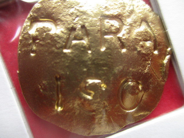 伴天連銭（金貨）　量目約7.2g　1637年　熊本県天草出土　隠れキリシタン　PARAISO_画像4