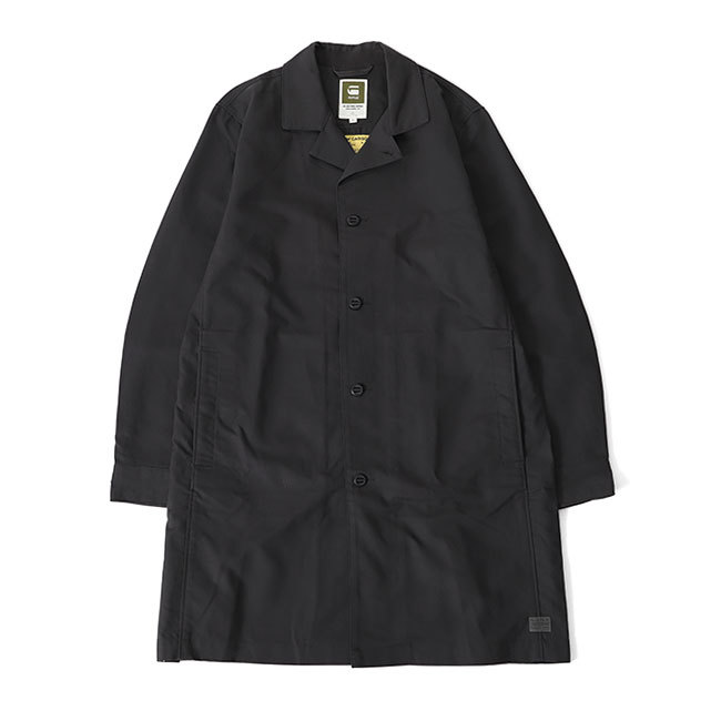 アウトレット品 G-Star Raw ジースターロウ ステンカラーコート XL 黒 メンズ_画像1