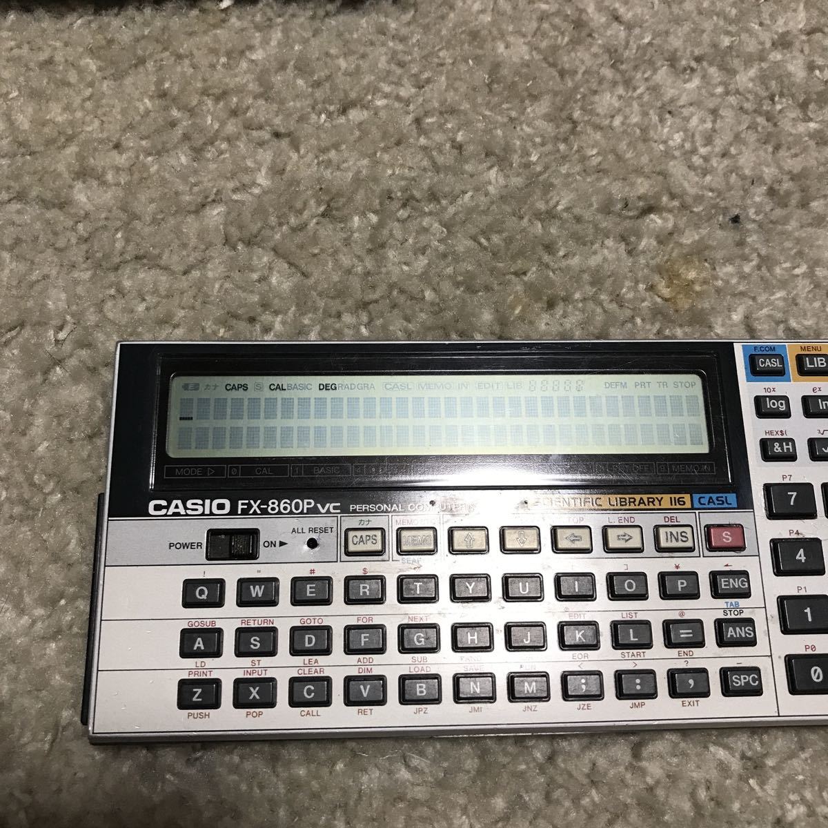 珍しい 希少品!カシオFX-860PVC ポケットコンピュータ