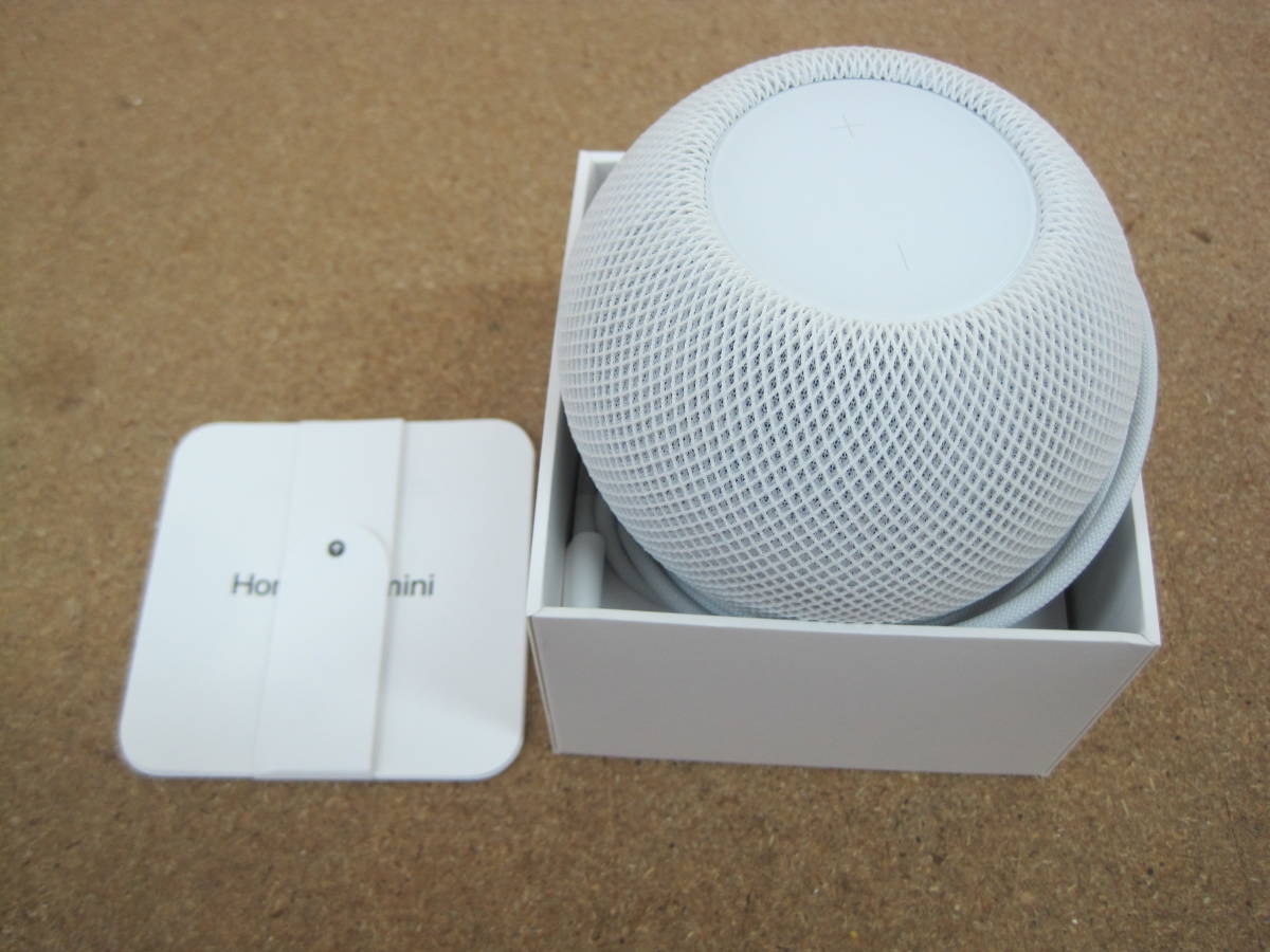 アップル ホームポッド ミニ Apple Home Pod Mini 白 ホワイト 箱付属 602-04028-Aの画像6