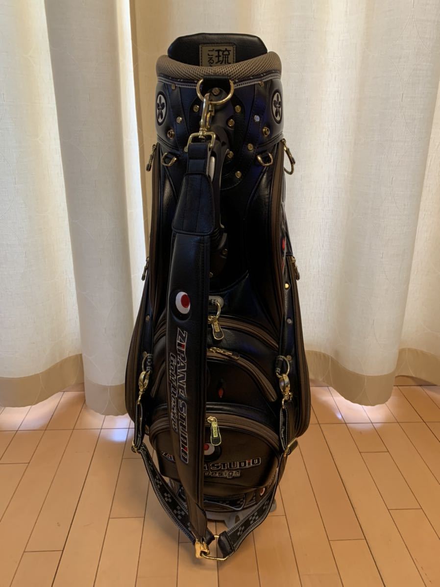 ☆状態良好☆ ZIPANG STUDIO GOLF DESIGN キャディバッグ 琉球ごるふ