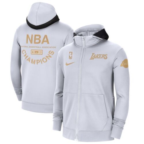 Nike Therma Zip Hoodie Los Angeles Lakers 2020 Championship Jacket Size XL NWT 海外 即決