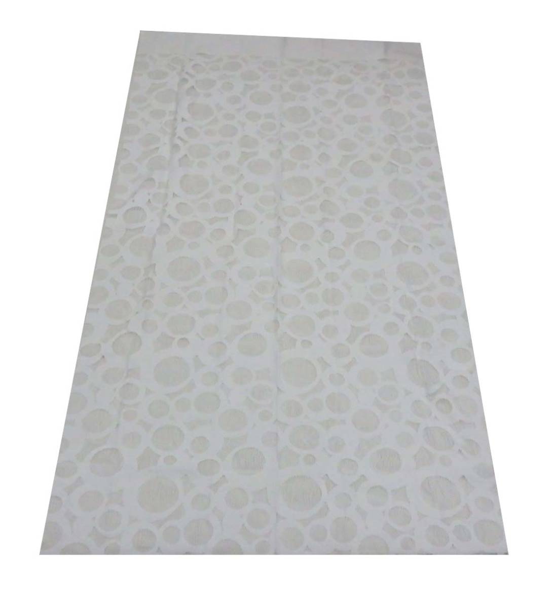 【在庫品処分】日本製　暖簾　のれん　白色　サークル模様　９５×１７６ｃｍ　フリーカット仕様_画像1