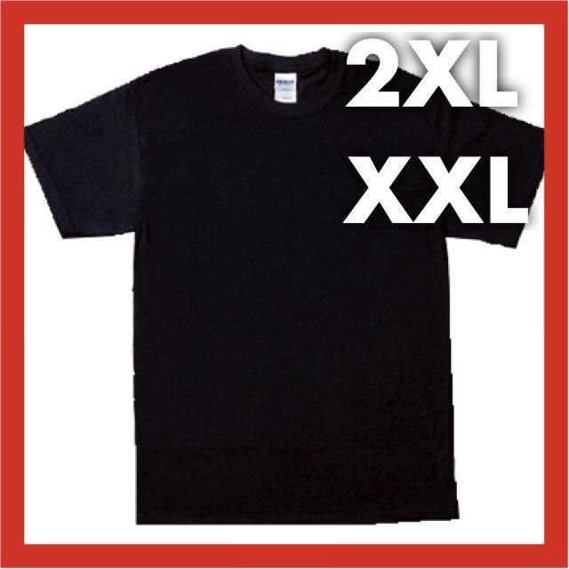 999円 2XL ブラック Tシャツ GILDAN ギルダン 6.0oz Short Sleeve ウルトラコットン 6オンス GL2000 ビッグシルエット オーバーサイズ_画像2