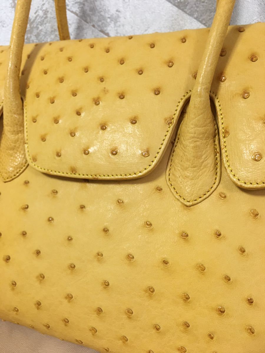 Genuine Ostrich オーストリッチバッグ ハンドバッグ