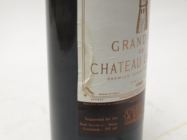 Chateau Latour シャトー・ラトゥール 1982年 375ml ハーフボトル