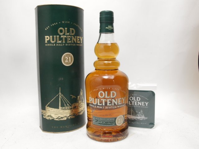 OLD PULTENEY オールドプルトニー 21年 700ml/46% 箱/コースター付