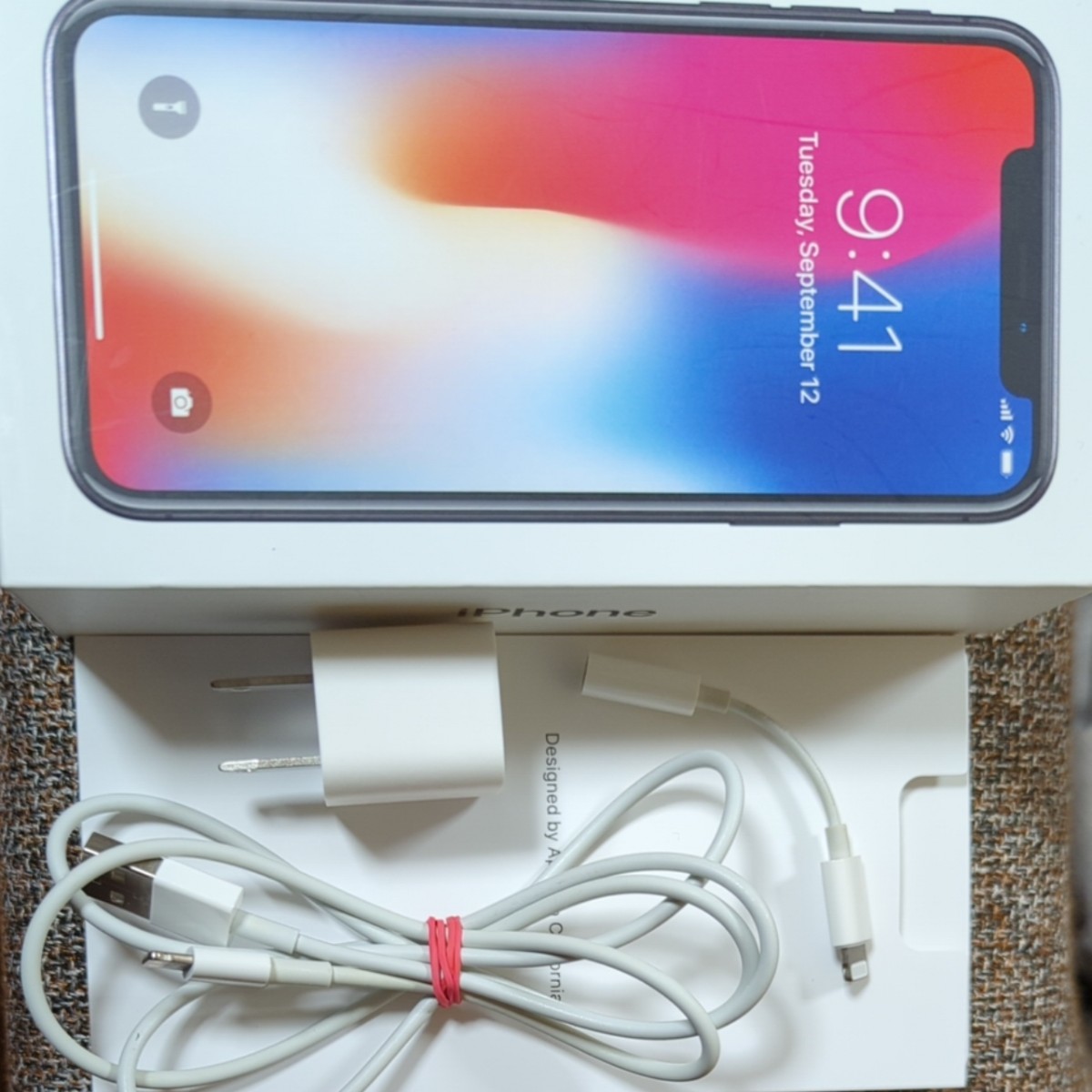 iPhone X 充電器箱セット