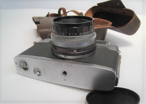 13N11.4-34　カメラまとめて3個　Konica C35 EF　 ELECTRON　J　ジャンク品　コニカ　_画像10