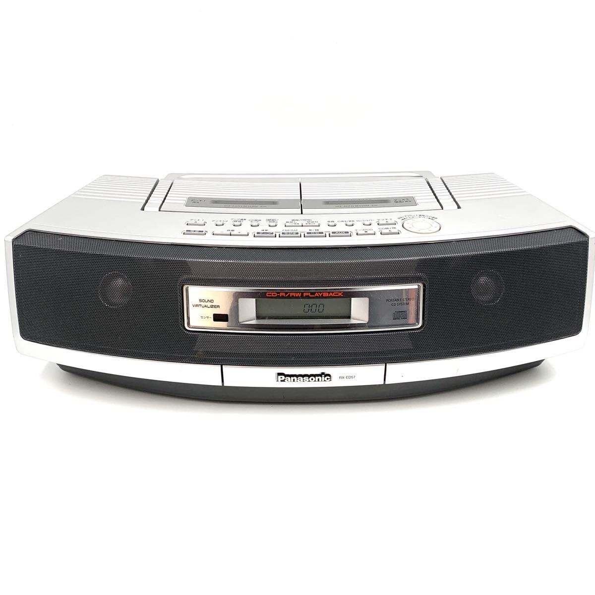 Panasonic パナソニック ダブルラジカセ RX-ED57 CDラジオ 通電確認 カセットCD JAPAN ポータブルステレオCDシステム  少し豊富な贈り物
