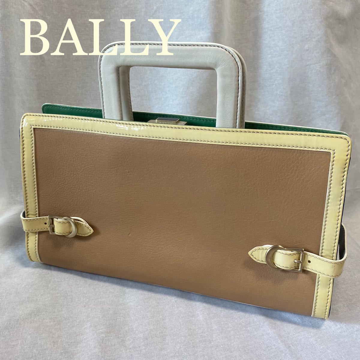 BALLY  レザーショルダーバッグ  3way クラッチ　ハンドバック