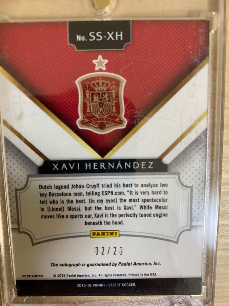 Panini select Xavi Hernandez シャビ Barcelonaバルセロナ スペイン
