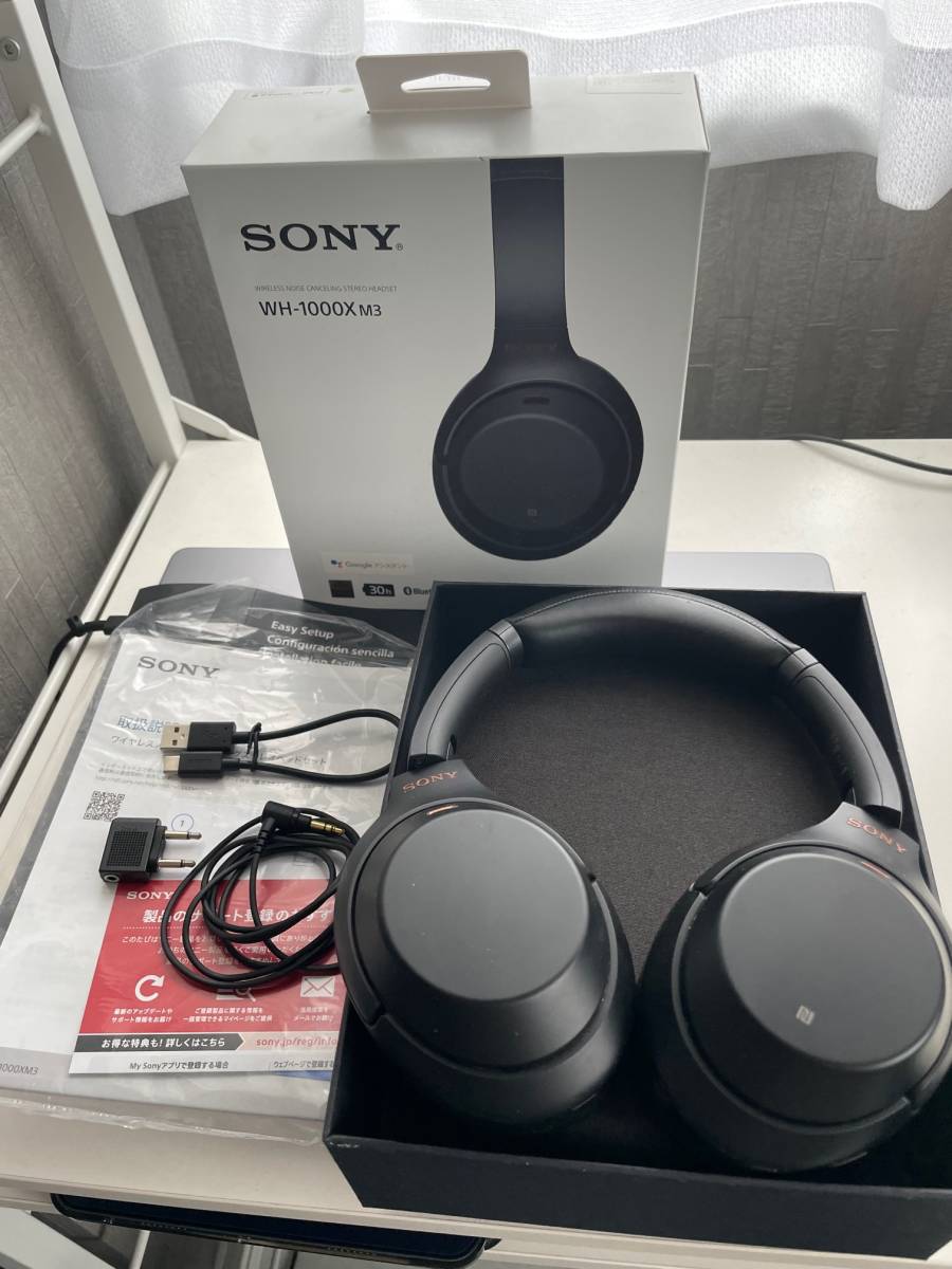 SONY ソニー ワイヤレス ノイズキャンセリング ヘッドホン WH-1000XM3 ブラック ハイレゾ Bluetooth(ソニー)｜売買さ