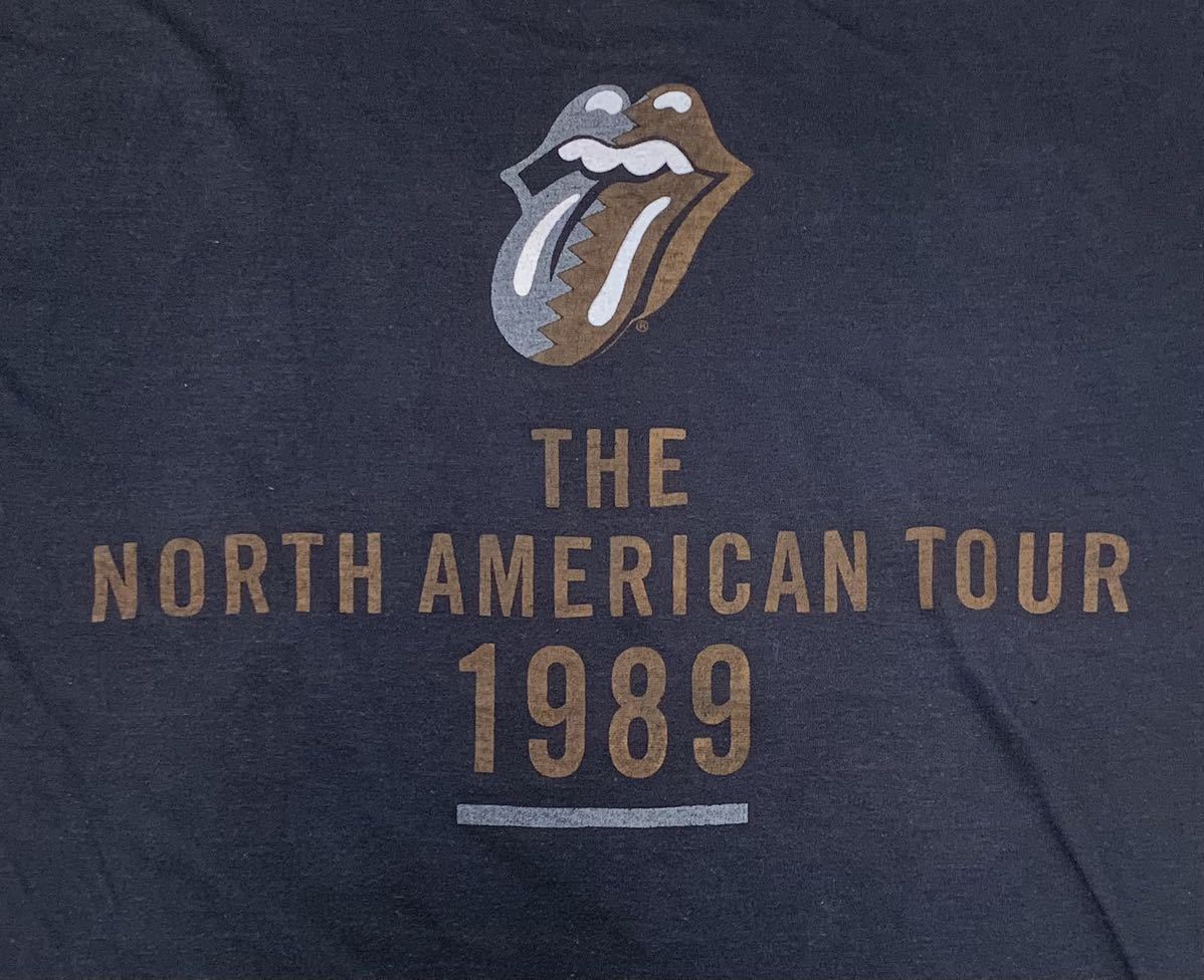 日本最大のブランド ☆80ｓ Vintage BROCKUM 89年 ローリング・ストーンズ Rolling Stones Tシャツ 柄もの 