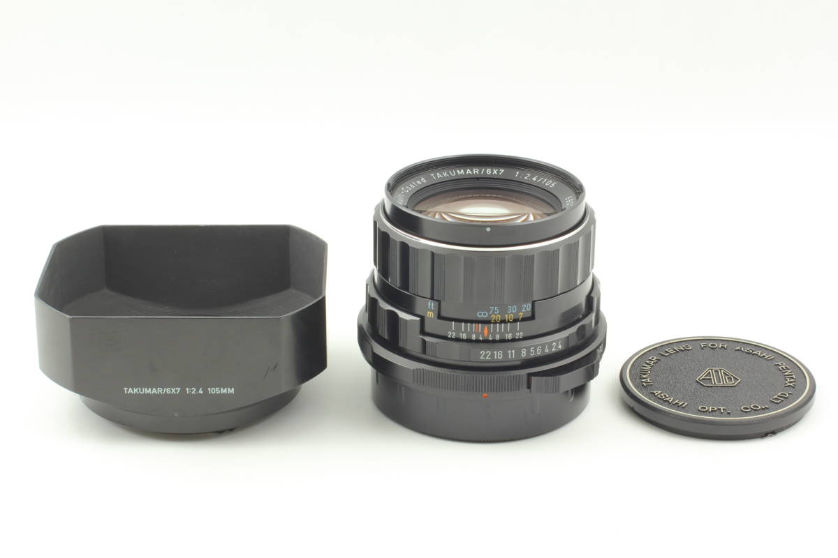 在庫品/即発送 PENTAX 6x7 TAKUMAR 1:2.4/105 専用ケース付き フィルムカメラ