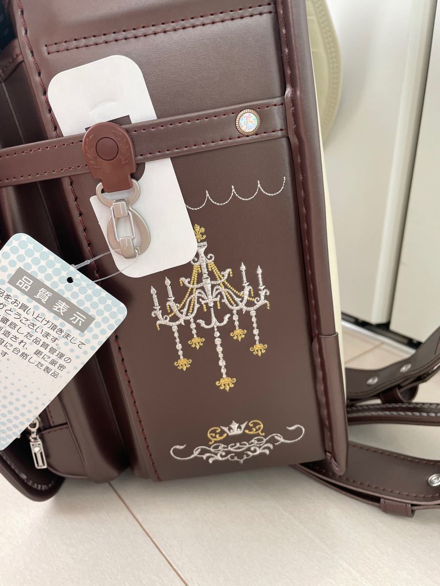 期間限定価格 ランドセル 新品未使用 ルミエラ ブラウン 茶色 刺繍 日本製