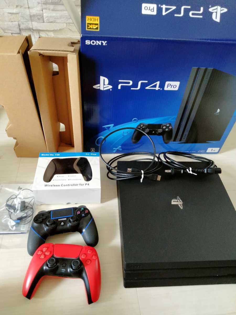 激安!動作良PlayStation4 Pro ジェット・ブラック 1TB CUH-7100BB01