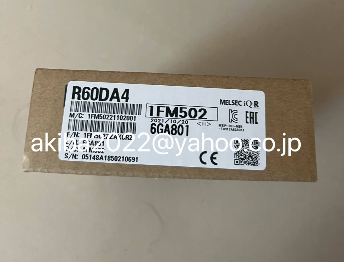 新品☆ MITSUBISHI/ 三菱 R60DA4 アナログ-デジタル変換ユニット【6