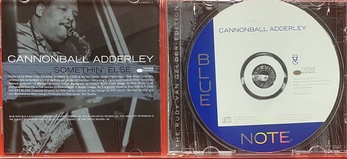 【CD】Cannonball Adderley「Somethin' Else」キャノンボール・アダレー マイルス・デイビス 輸入盤　ボーナストラックあり [0820]_画像3