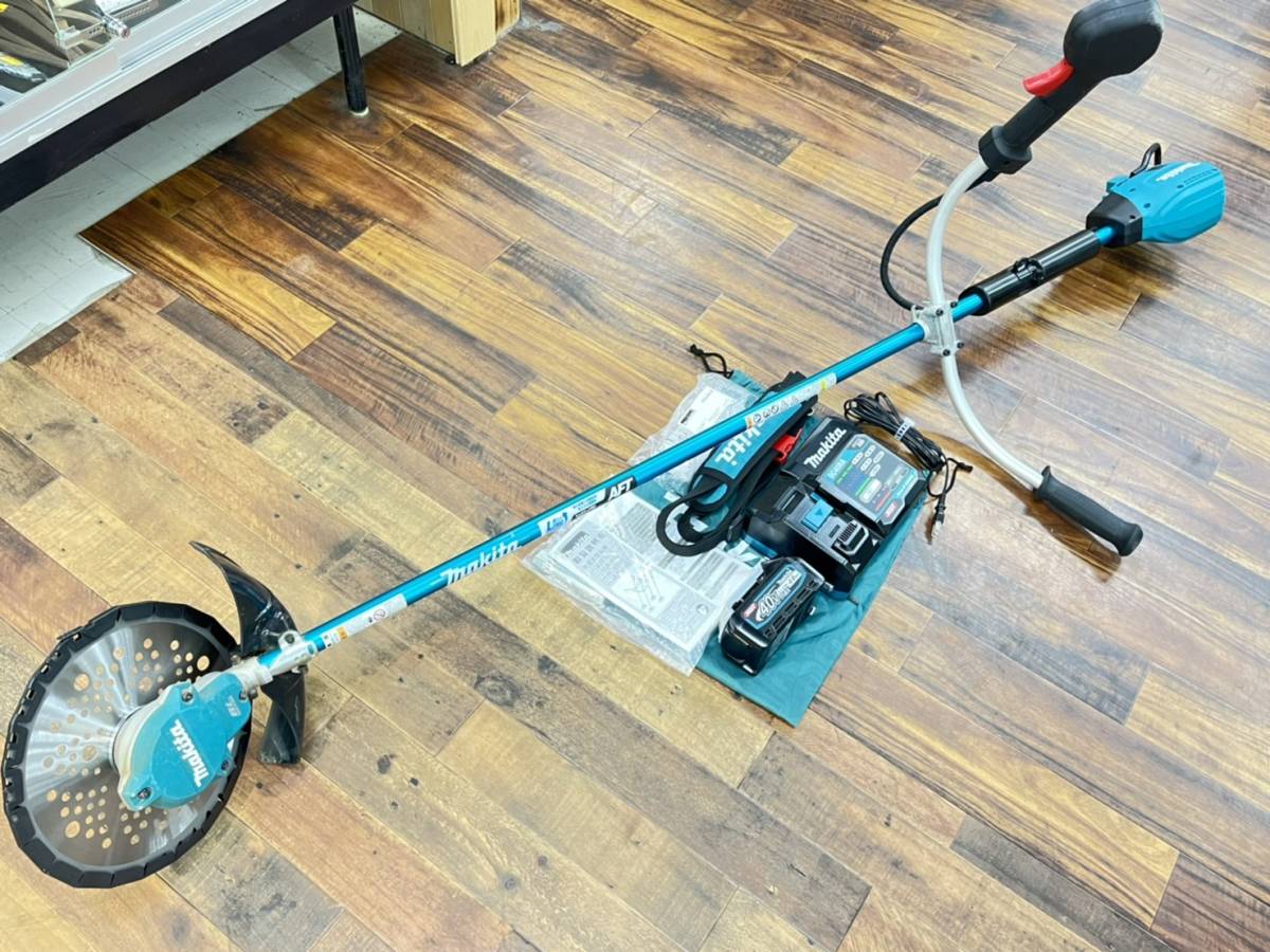 送料無料h37028 マキタ makita 充電式草刈機 40Vmax MUR001GRM