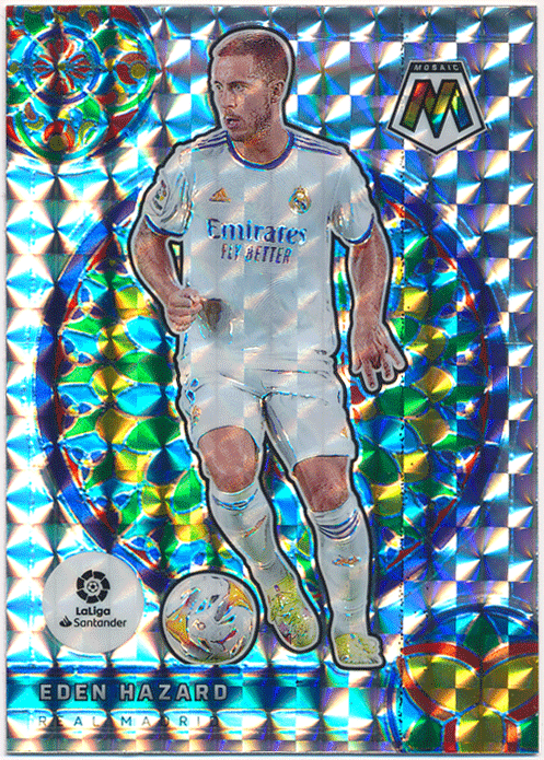 Eden Hazard 2021-22 Panini Mosaic La Liga Stained Glass Prizm ステンドグラス エデン・アザール_画像1