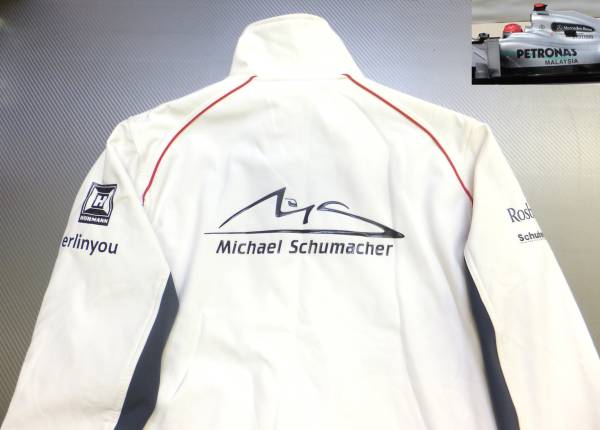 ★Michael Schumacher F1 Soft Shell Jacket ・L (Mercedes Limited)_画像3