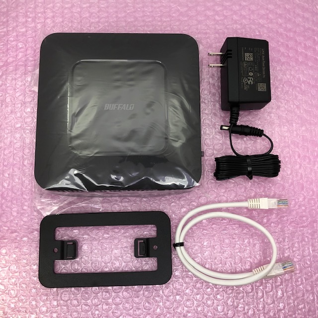 ★★送料無料★★美品　【BUFFALO　無線LAN親機　Wi-Fi 6（11ax)対応 ルーター　WSR-1800AX4-BK　ブラック】AirStation エントリーモデル