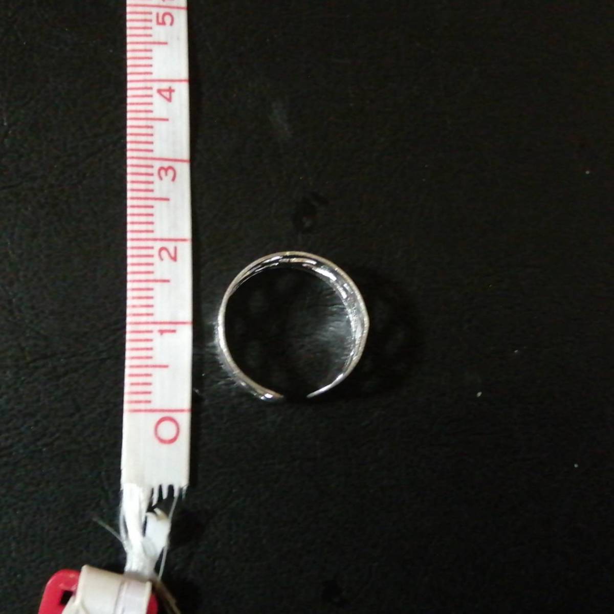 オープンリング 指輪 2個セット シルバー シンプル 中空 ユニセックス メンズ レディース 韓国 調整可能 フリーサイズ ピンキー #C1315-2_画像6