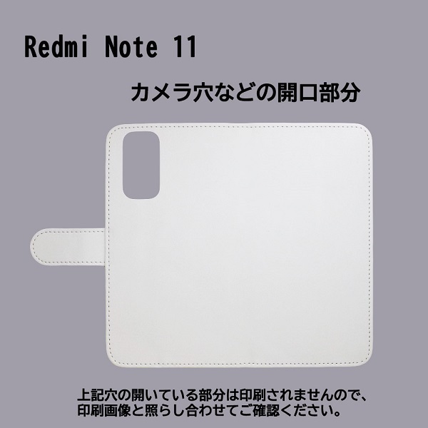 Redmi Note 11　スマホケース 手帳型 プリントケース 牛 牛肉 部位 ブルー_画像3