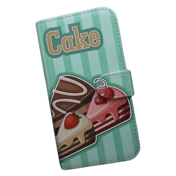 iPhone13 PRO MAX　スマホケース 手帳型 プリントケース スイーツ ケーキ イチゴ チェリー チョコレート_画像1