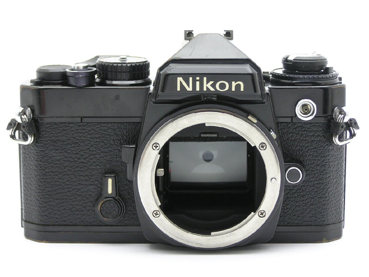 ★ハローカメラ★8746 整備済み Nikon FE 黒 【清掃済み：】動作品 1円スタ－ト 即決あり_画像2