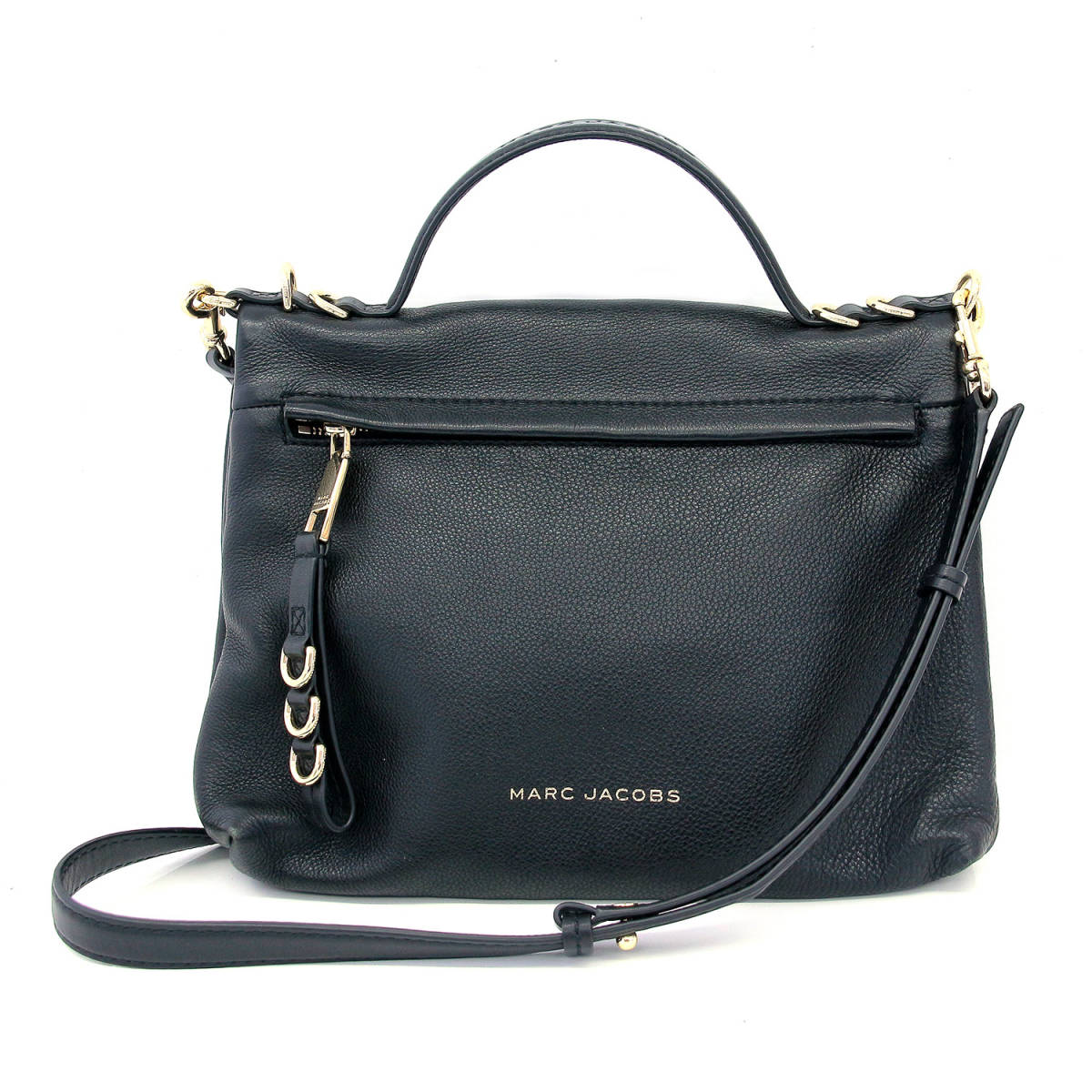 送料無料【 MARC JACOBS 】 マークジェイコブス 黒ブラック 2way ハンド ショルダーバッグ M0014827 レザー革_画像1