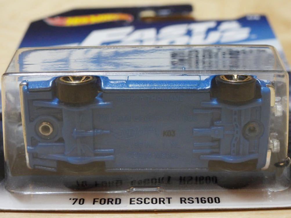 【新品：未開封】ホットウィール 1970年 フォード エスコート RS1600 [ワイルド・スピード EURO MISSION]_画像7