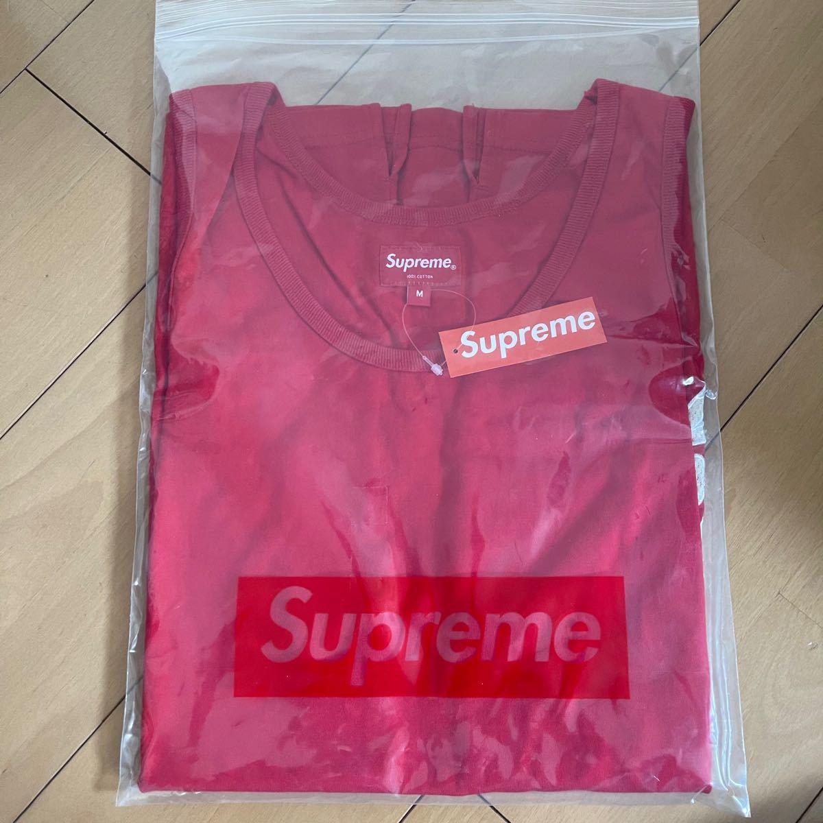 supreme small box log タンクトップ-