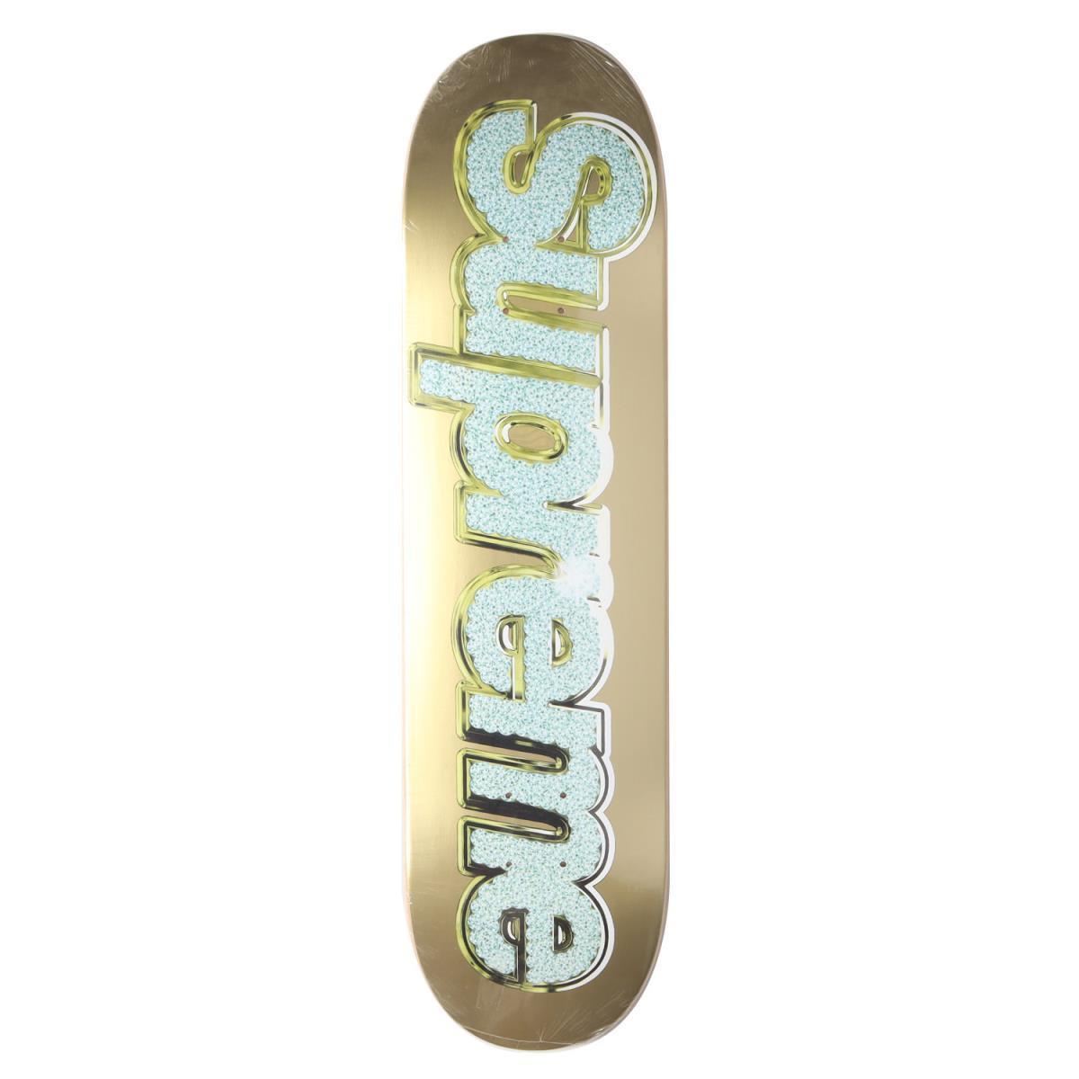 新品 Supreme シュプリーム ブリングロゴ スケボーデッキ Bling Logo