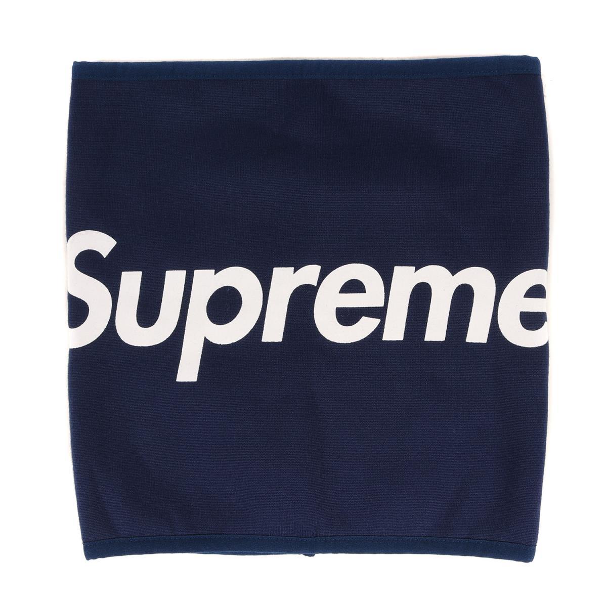 新品 Supreme シュプリーム ネックウォーマー ブランド ロゴ フリースネックウォーマー Fleece Neck Gaiter 15aw ネイビー 紺 Free Www Laphakhabar Com