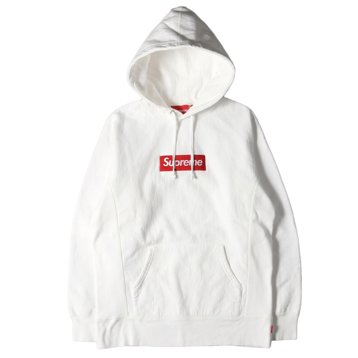 Supreme シュプリーム パーカー BOXロゴ スウェットパーカー Box Logo Pullover 13AW ホワイト 白 M トップス 長袖 