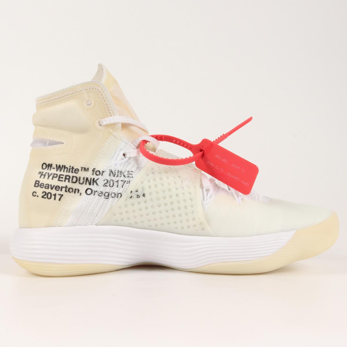 OFF-WHITE オフホワイト NIKE 10 HYPERDUNK 2017 FK 17AW ナイキ ハイパーダンク ホワイト US10(28cm) | www.hassanaljefairi.com