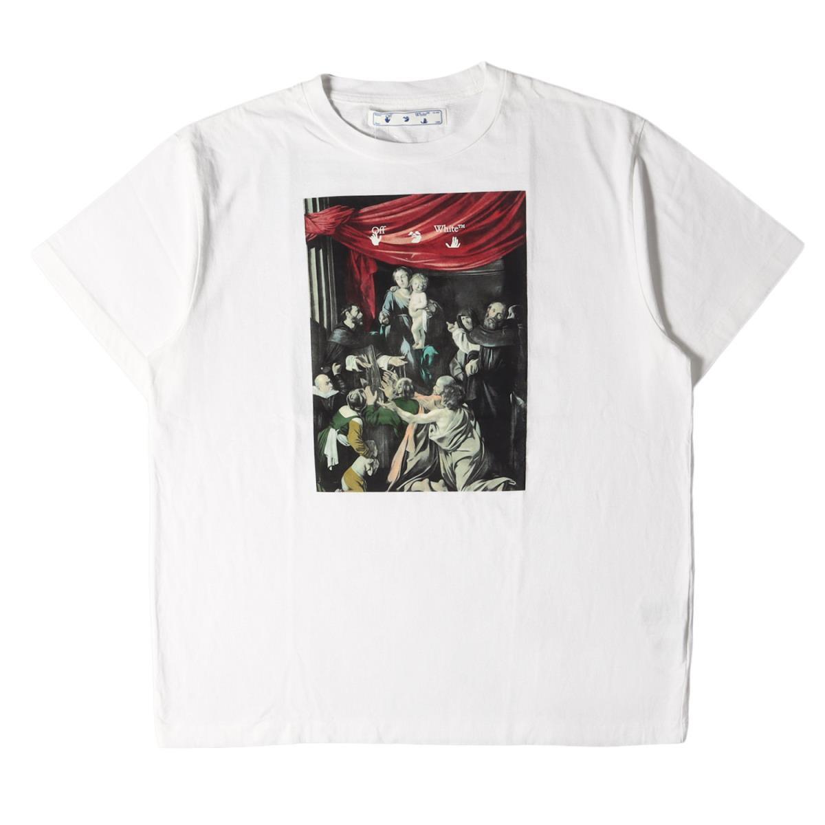 美品 OFF-WHITE オフホワイト Tシャツ 絵画 グラフィック オーバー