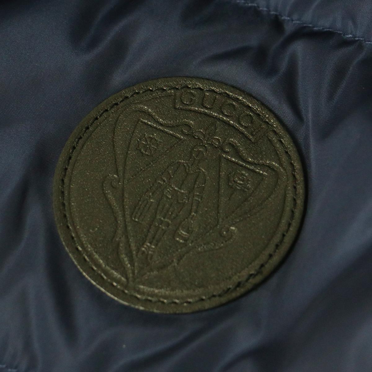 GUCCI グッチ ベスト ダウンベスト ショート丈 ネイビー 紺 アウター