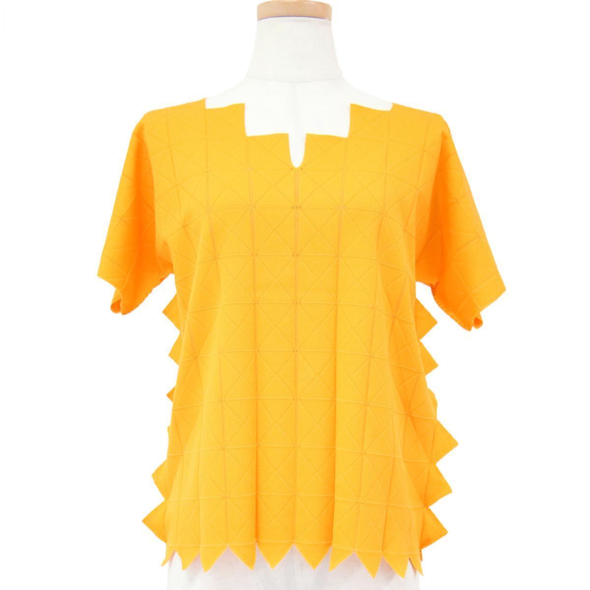 ISSEY MIYAKE イッセイミヤケ カットソー ニット トップス イエロー 3