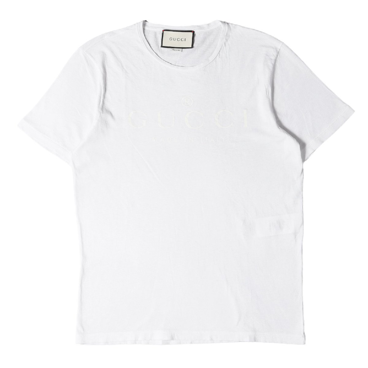 GUCCI グッチ Tシャツ ブランドロゴ クルーネックTシャツ ホワイト 白 