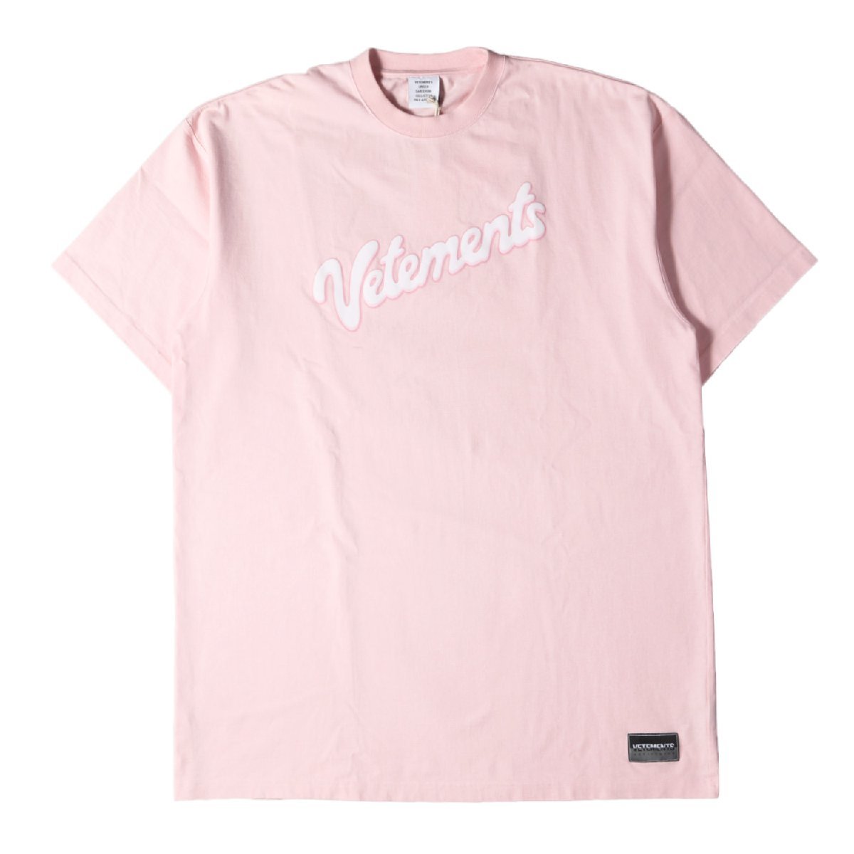 人気商品超目玉 目玉商品 ヴェトモン tシャツ ピンク ロゴ | www